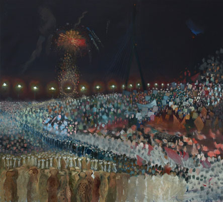 Carput Mortuum, 180 x 200 cm, Oel auf Leinwand, 2009